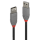 Lindy 36692 USB Kabel 1 m USB A Männlich Schwarz - Grau