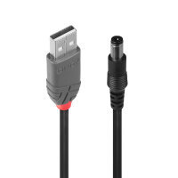 Lindy USB-Ladekabel - 4-poliger USB-Anschluss Typ A (nur Strom) (M) - Gleichspannungsbuchse 5,5 mm (ID: 2,5 mm) (M)