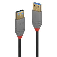 Lindy 36753 USB Kabel 3 m USB A Männlich Schwarz - Grau