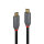 Lindy 36902 USB Kabel 1,5 m USB C Männlich Schwarz - Grau