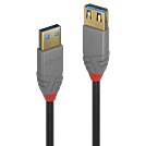 Lindy 36763 USB Kabel 3 m USB A Männlich Schwarz