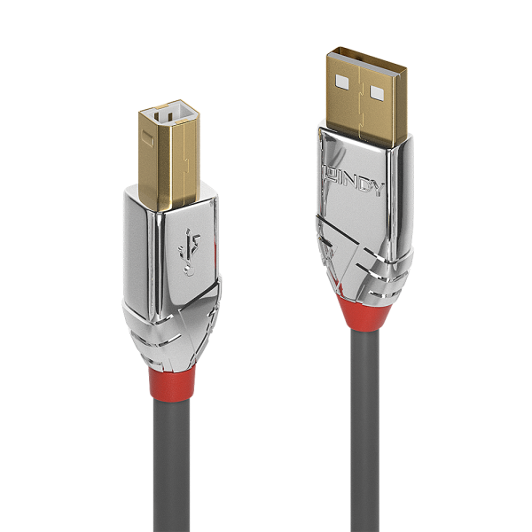 Lindy 36642 2m USB A USB A Männlich Männlich Grau USB Kabel