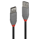 Lindy 36705 USB Kabel 5 m USB A Männlich Weiblich Schwarz - Grau