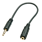 Lindy 35699 20m 3.5mm 2.5mm Schwarz Audio-Kabel
