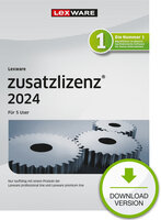 Lexware ESD zusatzlizenz 2024 für 5 User Abo Version - Finanzen/Steuer - Deutsch