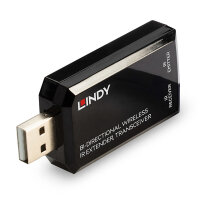Lindy 38331 - AV-Sender und -Empfänger - 150 m - Kabelgebunden - Schwarz