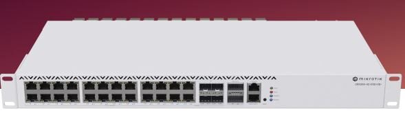 MikroTik Cloud Router Switch CRS326-4C+20G+2Q+RM 20x 2.5GB Ports 4x Combo 10G 2x - Router - Switch
