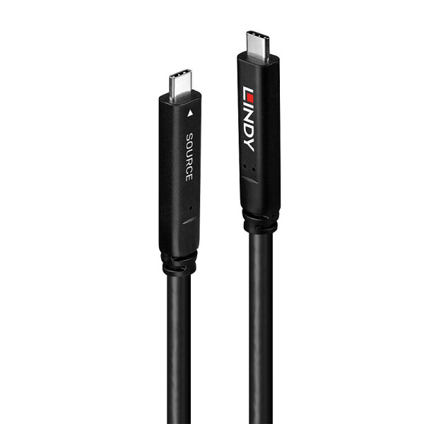 Lindy 8m USB 3.2 Gen 1 & DP 1.4 Typ C Hybrid Cable - Kabel - Digital/Daten