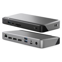 Alogic MX3 - Verkabelt - USB 3.2 Gen 1 (3.1 Gen 1) Type-C - 100 W - 3,5 mm - 1000 Mbit/s - Schwarz - Grau