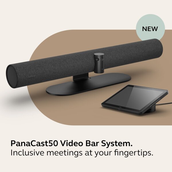 Jabra PanaCast 50 Video Bar System - Gruppen-Videokonferenzsystem - Full HD - 30 fps - Schwarz