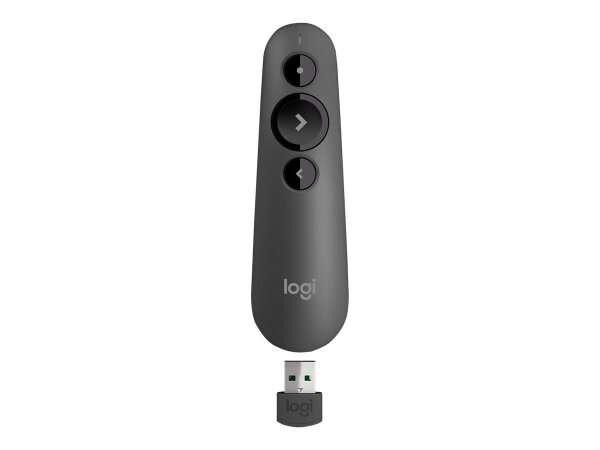 Logitech R500 - Bluetooth/RF - USB - 20 m - Graphit