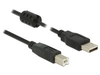 Delock 3m - USB 2.0-A/USB 2.0-B - 3 m - USB A - USB B - USB 2.0 - Männlich/Männlich - Schwarz