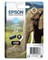 Epson Elephant Singlepack Light Cyan 24 Claria Photo HD Ink - Standardertrag - Tinte auf Pigmentbasis - 5,1 ml - 360 Seiten - 1 St&uuml;ck(e)