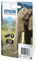Y-C13T24254012 | Epson Elephant Singlepack Light Cyan 24 Claria Photo HD Ink - Standardertrag - Tinte auf Pigmentbasis - 5,1 ml - 360 Seiten - 1 Stück(e) | C13T24254012 | Verbrauchsmaterial