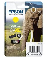 Epson Elephant Singlepack Yellow 24XL Claria Photo HD Ink - Hohe (XL-) Ausbeute - Tinte auf Pigmentbasis - 8,7 ml - 740 Seiten - 1 St&uuml;ck(e)