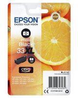 Y-C13T33614012 | Epson Oranges Singlepack Photo Black 33XL Claria Premium Ink - Hohe (XL-) Ausbeute - Tinte auf Farbstoffbasis - 8,1 ml - 650 Seiten - 1 Stück(e) | C13T33614012 | Tintenpatronen |