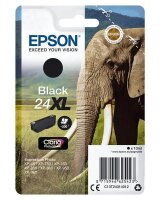 Epson Elephant Singlepack Black 24XL Claria Photo HD Ink - Hohe (XL-) Ausbeute - Tinte auf Pigmentbasis - 10 ml - 500 Seiten - 1 Stück(e)