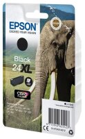 Epson Elephant Singlepack Black 24XL Claria Photo HD Ink - Hohe (XL-) Ausbeute - Tinte auf Pigmentbasis - 10 ml - 500 Seiten - 1 St&uuml;ck(e)