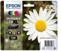 Epson Daisy Multipack 4 Farben 18XL Claria Home Ink - Hohe (XL-) Ausbeute - Tinte auf Pigmentbasis - 11,5 ml - 6,6 ml - 4 St&uuml;ck(e) - Multipack