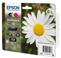 Epson Daisy Multipack 4 Farben 18 Claria Home Ink - Standardertrag - 5,2 ml - 3,3 ml - 175 Seiten - 4 St&uuml;ck(e) - Multipack