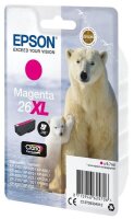 Epson Polar bear Singlepack Magenta 26XL Claria Premium Ink - Hohe (XL-) Ausbeute - Tinte auf Pigmentbasis - 9,7 ml - 700 Seiten - 1 St&uuml;ck(e)