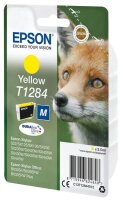 Y-C13T12844012 | Epson Fox Singlepack Yellow T1284 DURABrite Ultra Ink - Tinte auf Pigmentbasis - 3,5 ml - 260 Seiten - 1 Stück(e) | Herst. Nr. C13T12844012 | Tintenpatronen | EAN: 8715946624648 |Gratisversand | Versandkostenfrei in Österrreich