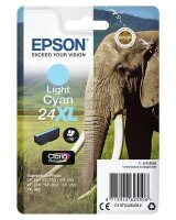 Y-C13T24354012 | Epson Elephant Singlepack Light Cyan 24XL Claria Photo HD Ink - Hohe (XL-) Ausbeute - Tinte auf Pigmentbasis - 9,8 ml - 740 Seiten - 1 Stück(e) | C13T24354012 | Tintenpatronen |