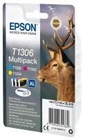 Epson Stag Multipack 3 Farben T1306 DURABrite Ultra Ink - Hohe (XL-) Ausbeute - Tinte auf Pigmentbasis - 10,1 ml - 3 St&uuml;ck(e) - Multipack