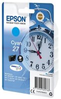 Epson Alarm clock Singlepack Cyan 27 DURABrite Ultra Ink - Standard Yield - 3.6 ml - 300 pages - 1 pc(s)