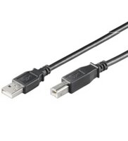 Wentronic USB 2.0 AB 180 LC HiSpeed - 1.8m - 1,8 m - USB A - USB B - Männlich/Männlich - Schwarz