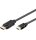 Wentronic 3m DP/HDMI - 3 m - DisplayPort - HDMI - Gold - Black - Male/Male