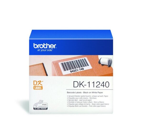 Y-DK11240 | Brother DK-11240 - Weiß - DK - 102 x 51mm - 600 Stück(e) | Herst. Nr. DK11240 | Papier, Folien, Etiketten | EAN: 4977766646321 |Gratisversand | Versandkostenfrei in Österrreich