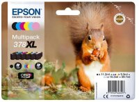 Epson Squirrel Multipack 6-colours 378XL Claria Photo HD Ink - Hohe (XL-) Ausbeute - Tinte auf Pigmentbasis - 11,2 ml - 9,3 ml - 6 St&uuml;ck(e) - Multipack