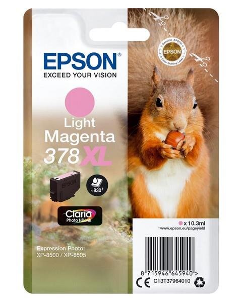 Epson Squirrel Singlepack Light Magenta 378XL Claria Photo HD Ink - Hohe (XL-) Ausbeute - Tinte auf Pigmentbasis - 10,3 ml - 830 Seiten - 1 St&uuml;ck(e)