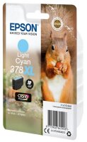 Epson Squirrel Singlepack Light Cyan 378XL Claria Photo HD Ink - High (XL) Yield - Pigment-based ink - 10.3 ml - 830 pages - 1 pc(s)