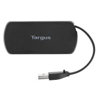 Targus 4-Port USB Hub - USB 2.0 - USB 2.0 - 480 Mbit/s - Schwarz - Kunststoff - China
