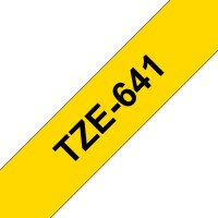 Y-TZE641 | Brother Schriftband 18mm - Schwarz auf gelb -...