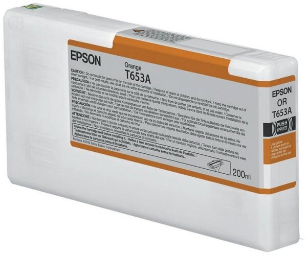 Y-C13T653A00 | Epson T653A Orange-Tintenpatrone (200 ml) - Tinte auf Pigmentbasis - 200 ml - 1 Stück(e) | Herst. Nr. C13T653A00 | Tintenpatronen | EAN: 10343877702 |Gratisversand | Versandkostenfrei in Österrreich