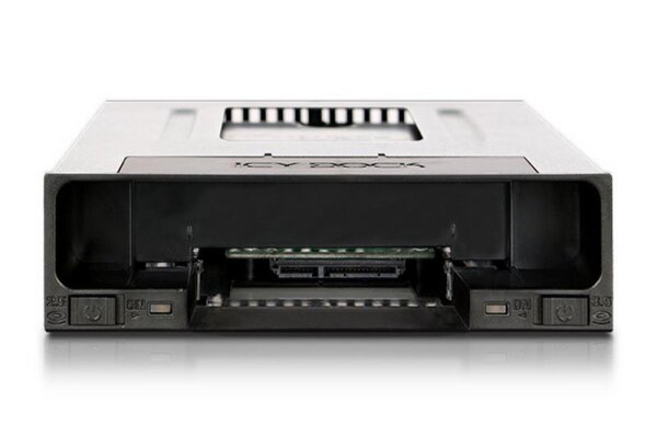 Icy Dock MB795SP-B - 9.5,26.1 mm - 6 Gbit/s - Festplatte - Leistung - Schwarz - Metall - Kunststoff - CE - REACH