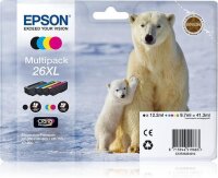 Epson Polar bear Multipack 4 Farben 26XL Claria Premium Ink - Tinte auf Pigmentbasis - Tinte auf Farbstoffbasis - 12,2 ml - 9,7 ml - 1 Stück(e) - Multipack
