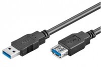Y-93999 | Wentronic 93999 - 3 m - USB A - USB A - USB 3.2 Gen 1 (3.1 Gen 1) - Männlich/Weiblich - Schwarz | Herst. Nr. 93999 | Kabel / Adapter | EAN:  |Gratisversand | Versandkostenfrei in Österrreich