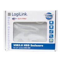 LogiLink UA0106A - 2.5 Zoll - Serial ATA II - SATA - 5 Gbit/s - Silber