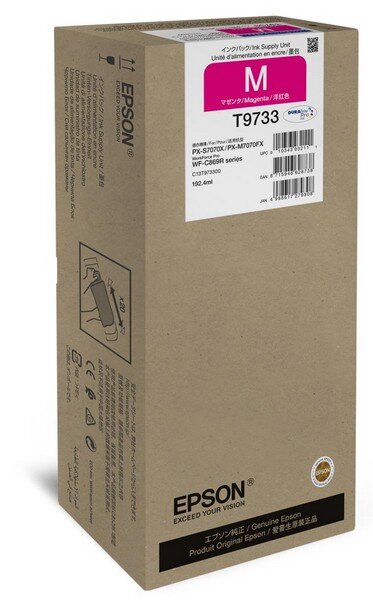 Y-C13T973300 | Epson Magenta XL Ink Supply Unit - Hohe (XL-) Ausbeute - Tinte auf Pigmentbasis - 192,4 ml - 22000 Seiten - 1 Stück(e) | Herst. Nr. C13T973300 | Tintenpatronen | EAN: 8715946628738 |Gratisversand | Versandkostenfrei in Österrreich