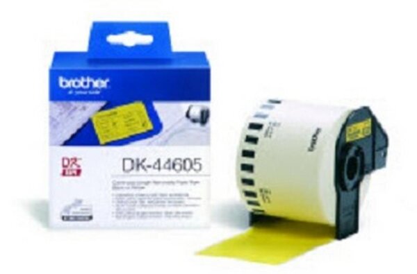 Y-DK44605 | Brother DK-44605 Continuous Removable Yellow Paper Tape (62mm) - Gelb - DK - 62 mm x 30.48m - 1 Stück(e) | Herst. Nr. DK44605 | Papier, Folien, Etiketten | EAN: 4977766635158 |Gratisversand | Versandkostenfrei in Österrreich
