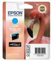 Y-C13T08724020 | Epson Flamingo Singlepack Cyan T0872 Ultra Gloss High-Gloss 2 - 1 Stück(e) | Herst. Nr. C13T08724020 | Tintenpatronen | EAN: 8715946368207 |Gratisversand | Versandkostenfrei in Österrreich