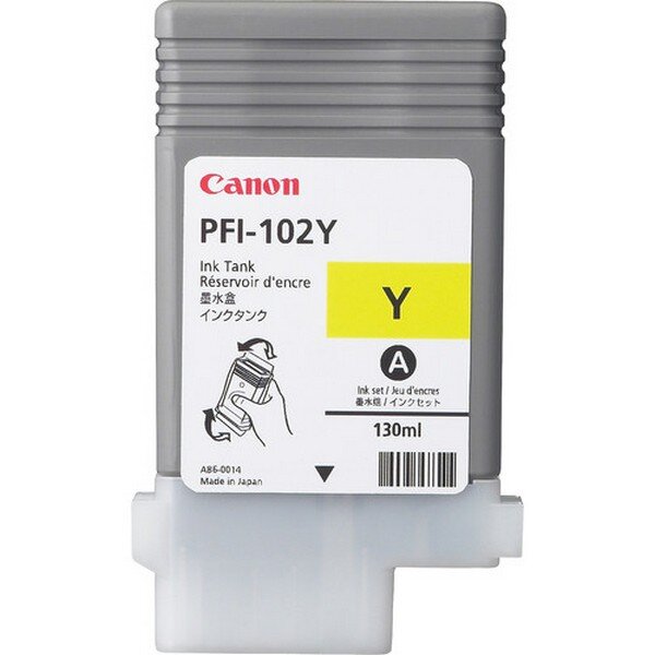 Y-0898B001 | Canon LUCIA PFI-102 Y - Tintenpatrone Original - Yellow - 130 ml | Herst. Nr. 0898B001 | Tintenpatronen | EAN: 4960999299808 |Gratisversand | Versandkostenfrei in Österrreich